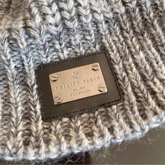 Philipp Plein wool hat grey - Picture 2 of 4